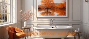 modern bathroom wall decor