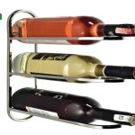 Rod iron wall wine rack